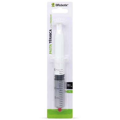 PASTA TÉRMICA PARA CPU - 20 GRAMOS, EN JERINGA P/FÁCIL APLICACIÓN, COLOR PLATA, BROBOTIX 6001295 PASTA TÉRMICA PARA CPU - 20 GRAMOS, EN JERINGA P/FÁCIL APLICACIÓN, COLOR PLATA, BROBOTIX 6001295